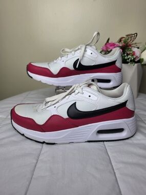 Nike Air Max SC Womens Sneakers White/Red Size 7.5